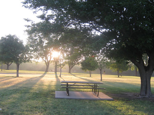 park morning sunrise kansas wichita