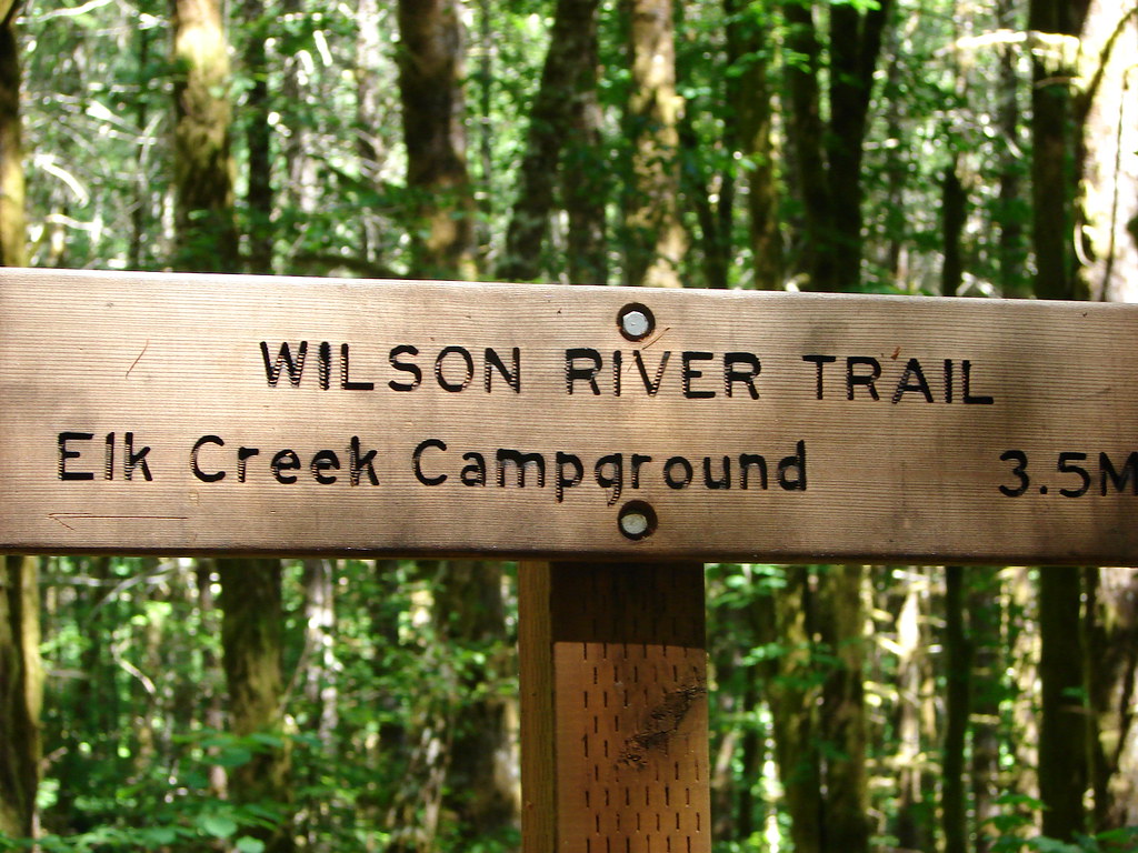 Wilson River Trail sign