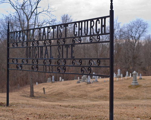 cemetery sign wroughtiron hopewellbaptistchurch