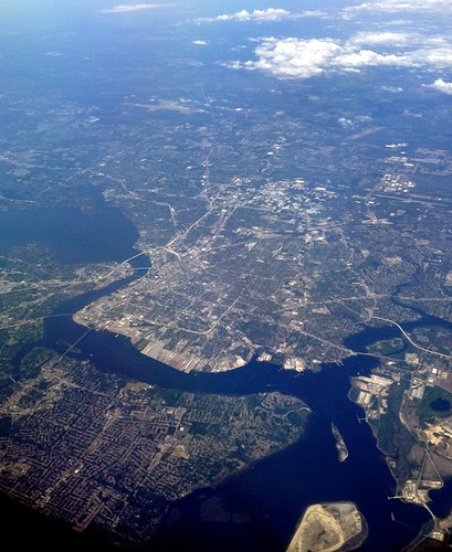 usa st river airplane landscape us view florida aerial jacksonville fl fla johns