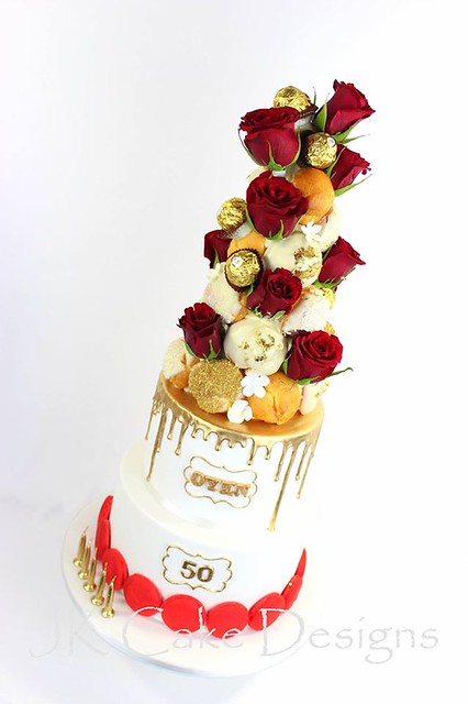 50th Birthday Cake by JK Cake Designs