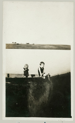 Two children in a boat