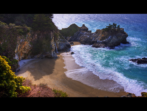 california usa beach water coast waves colorfulcountry