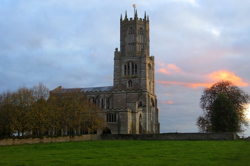 church savefop hcofgb:id=26353 fotheringhay cambridgeshire sunset sky clouds architecture trees tower canon ixus 220hs