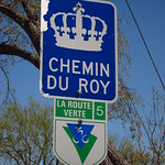 Day 1 - Marker for the Chemin du Roy, and the Route Verte © Bobcatnorth