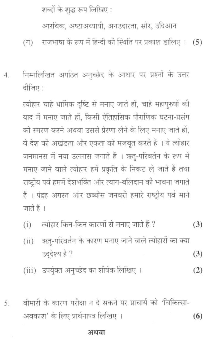 DU SOL B.A. Programme Question Paper - Hindi C - Paper IX 