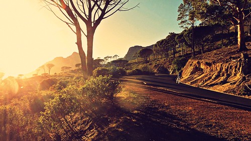 morning nature sunshine bicycle sunrise landscape southafrica sony capetown biker