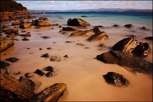australia tasmania mariaisland mariaislandnationalpark darlington sea bw30nd bwnd30 beach mercurypassage rocks sand stevebromley trainsintasmania canoneos550d longexposure neutraldensityfilter