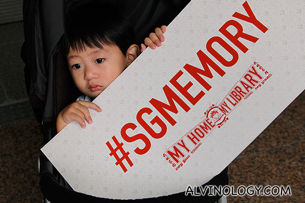 Asher doing his part for #sgmemory 