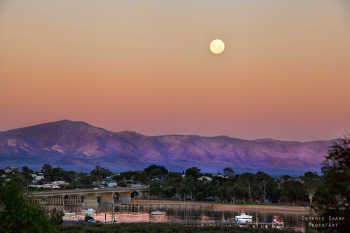 sunset moon port colours south australia augusta portaugusta