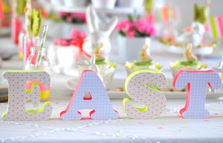 Decorated Easter letters