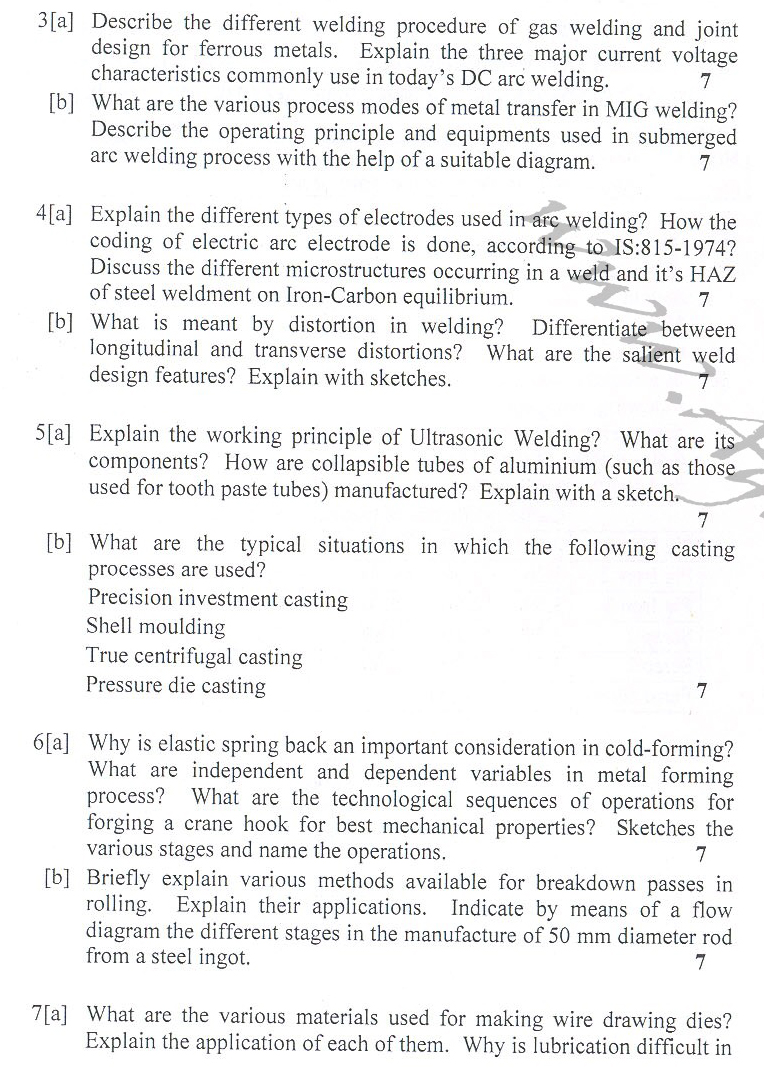 DTU Question Papers 2010  6 Semester - End Sem - ME-312