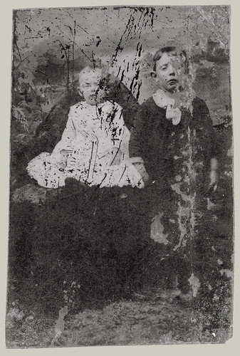 Tintype two children