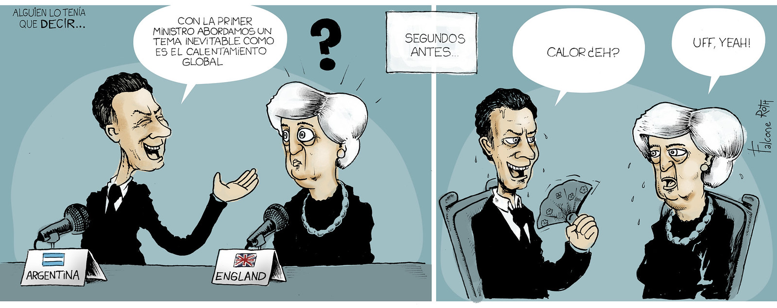 theresa may y Mauricio Macri