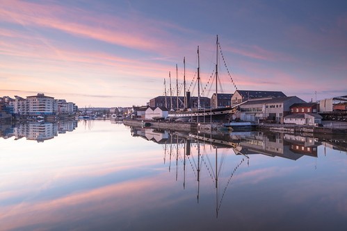 morning red sky water sunrise reflections landscape ship harbour britain outdoor ngc wideangle calm ssgreatbritain landscapephotography leefilters photographylandscape bristolfloatingharbour brunells canon5dmk2 jakehancockphotography bristollandscapephotography canontse24mmlf35mk2
