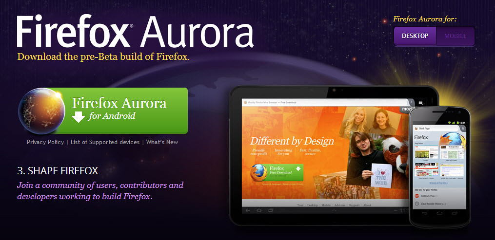 馬上安裝 Firefox Aurora for Android 搶先玩 Marketplace 安裝 App @3C 達人廖阿輝