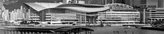 “香港會議展覽中心 Hong Kong Convention and Exhibition Centre (HKCEC)” / 香港商業建築全景之形 Hong Kong Commercial Architecture Panoramic Forms / SML.20130424.6D.02666-SML.20130424.6D.02680-Pano.Rectilinear.24x8.BW