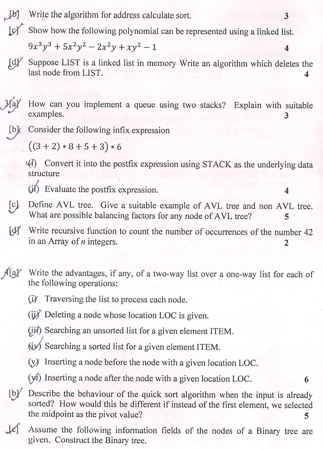DTU Question Papers 2010  3 Semester - End Sem - SW-203
