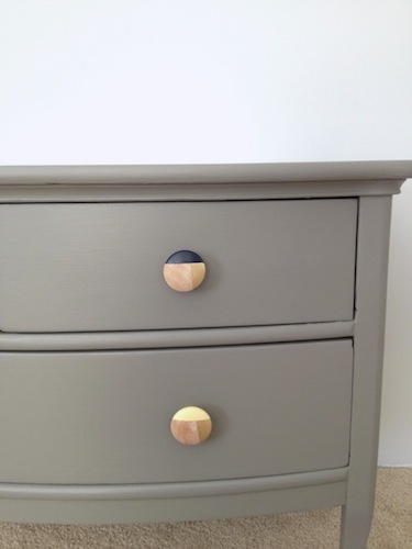 Hand Painted Antique Dresser Before and After