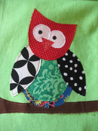 Creative Chicks: Scrappy Owl Applique T-shirts
