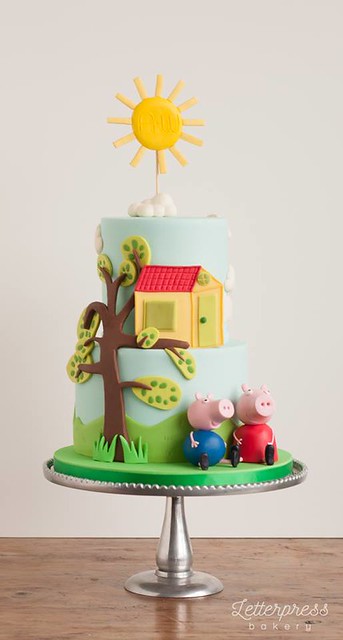 Peppa Pig Cake by Letterpress Bakery