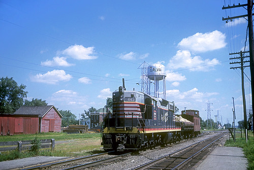 cbq sd9s 443 burlington railroad emd locomotive galva train chz
