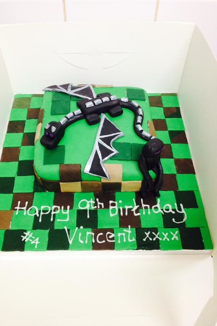 Minecraft X Themed Cake by Zara Quilter