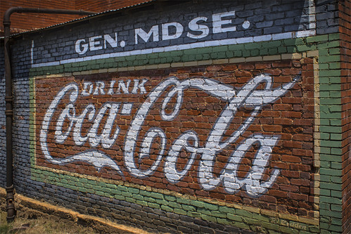 7d 7dmarkii ga georgia markchandler adairsville canon color colour photo photography rural stock cocacola coke mural vintage antique country sign signs brick soda ad advertising paint