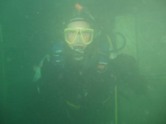 Kev in one of the wrecks Image
