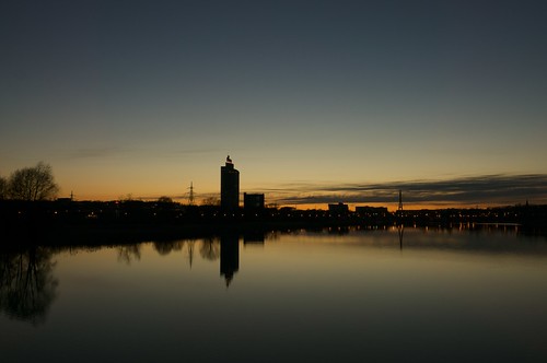 city sunset reflection water silhouette skyline clouds twilight estonia dusk tartu carlzeiss sel24f18z annecanal tigutorntower sonynex6 ilobsterit