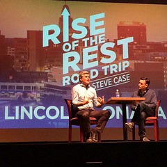 Talking with Steve Case on #RiseofRest tour stop in Lincoln/Omaha on October 3, 2016.