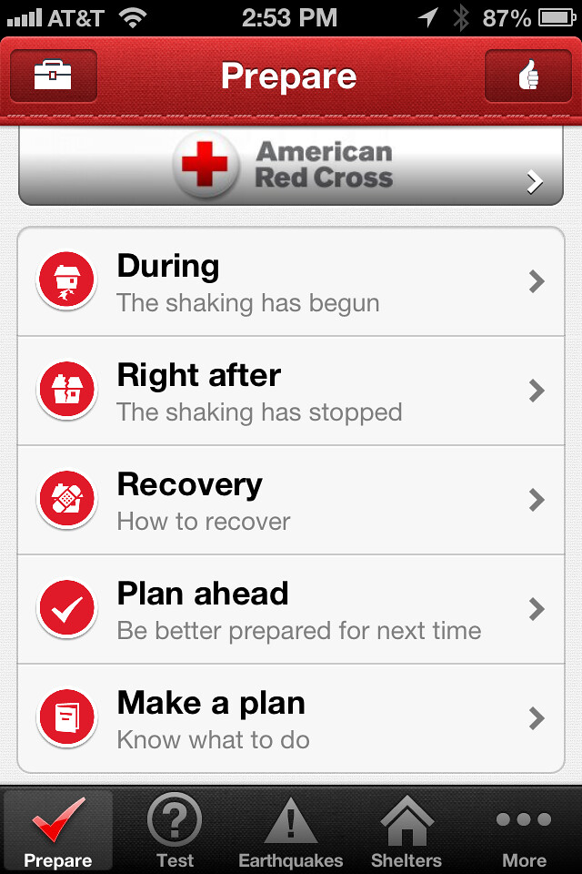 Earthquake by American Red Cross