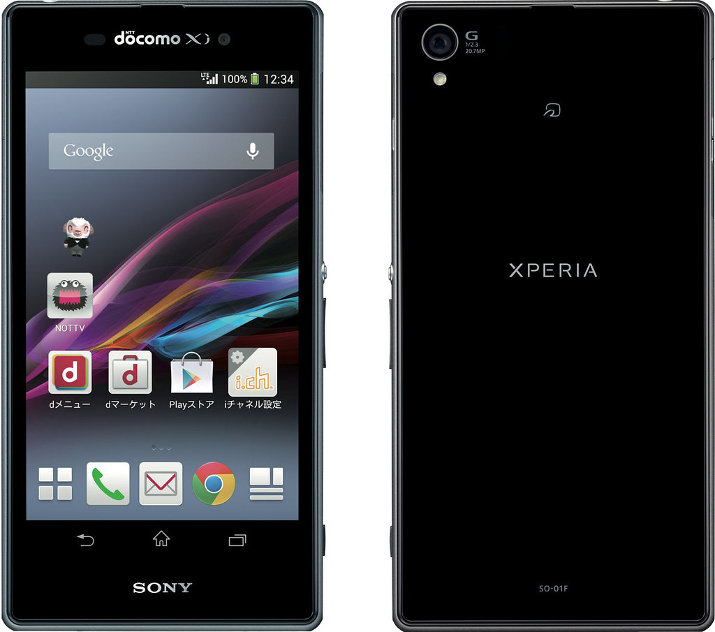 Xperia Z1 SO-01F full scale product image