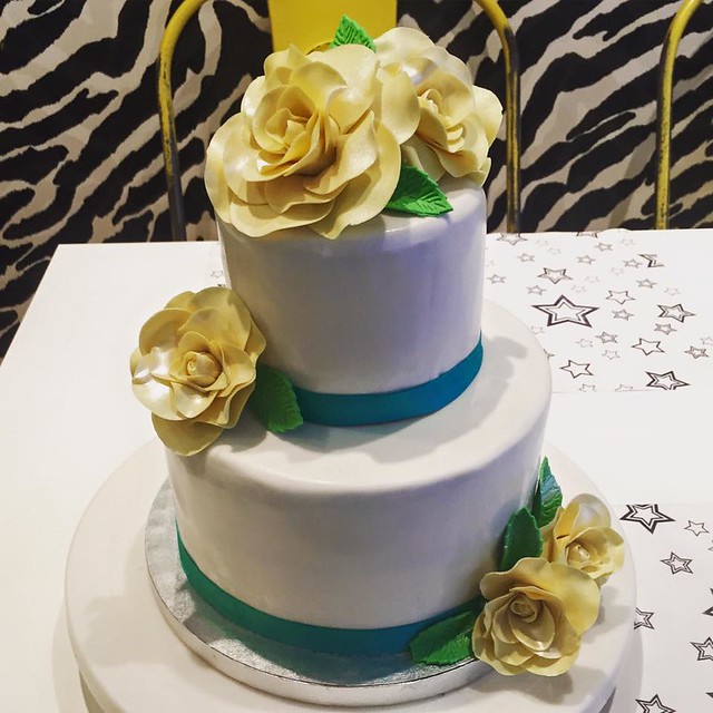Birthday Cake with Flowers by Sugar Daze Bake Shop