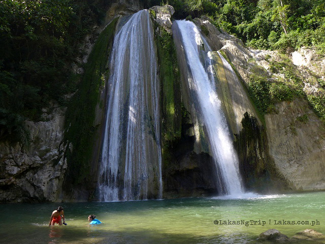 Swimming at the basin of Dodiongan Falls in Iligan City, Lanao del Norte, Philippines