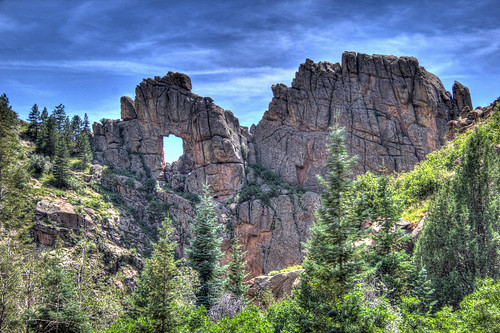 colorado arch cliffs hdr rockformations