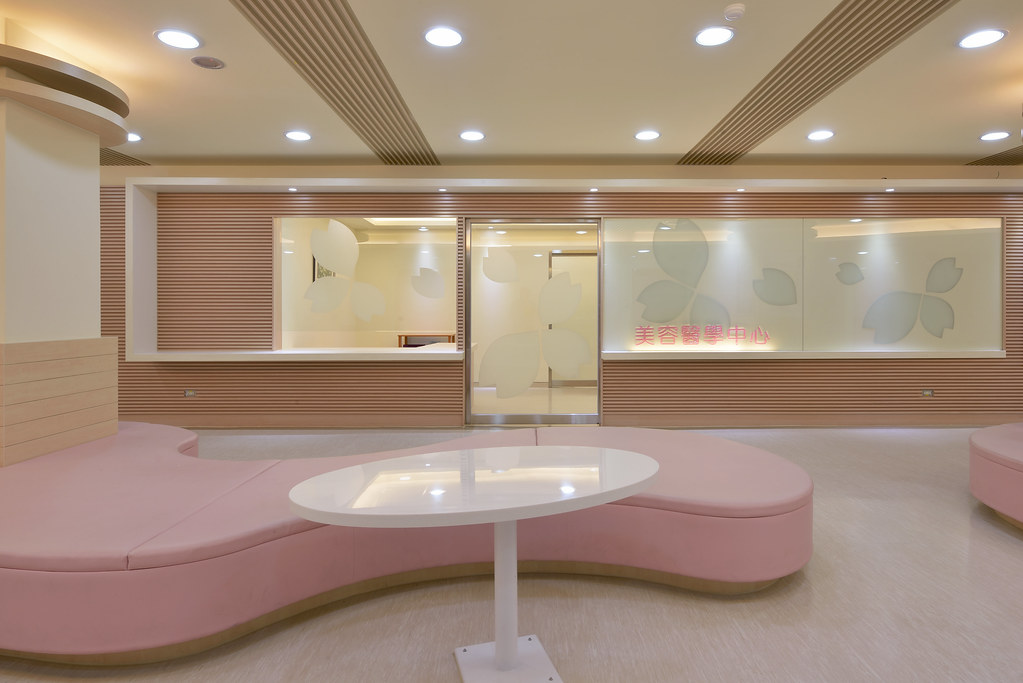 美容醫學中心服務櫃檯  臺北市立聯合醫院陽明院區室內設計