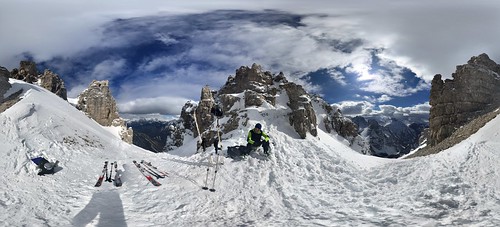 360 panoramica neve inverno alpi scialpinismo sci cristianodemarch streamingfoto stereogafia