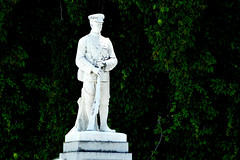 Smalltown Southern Ontario .... Statue Atop Uxbridge War Memorial / Cenotaph .... Uxbridge, Ontario