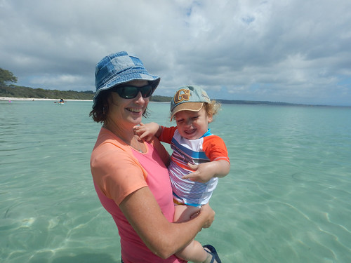 Enjoying the water at Jervis Bay