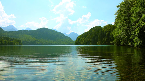 lake nature water germany
