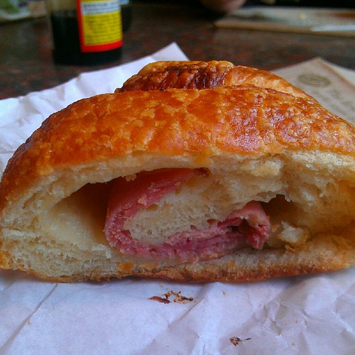Ham and cheese croissant, city bakery