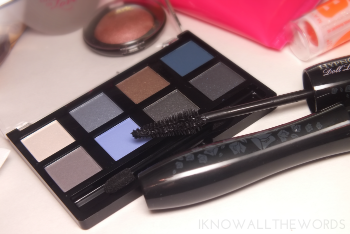 avon starry nights palette and lancome hypnose doll lashes