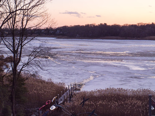 sunset ice water weather river us time nj neptune sharkriver