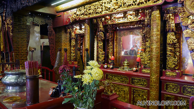Inside the temple 