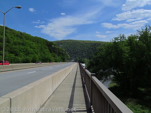 The AT crossing the I-80 Bridge, Delaware Water Gap National Recreation Area, Pennsylvania