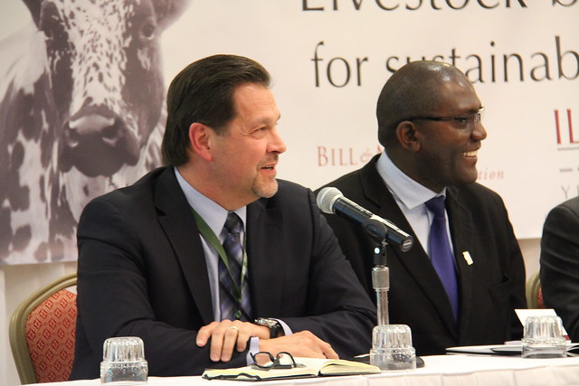 Two ILRI session panel members at the Borlaug Symposium