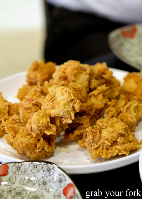 Boneless chicken gangjung from Seoul Orizin, Haymarket Chinatown