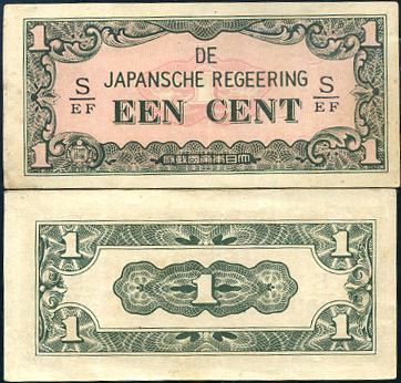 1 Cent Holandská India 1942, Pick 119