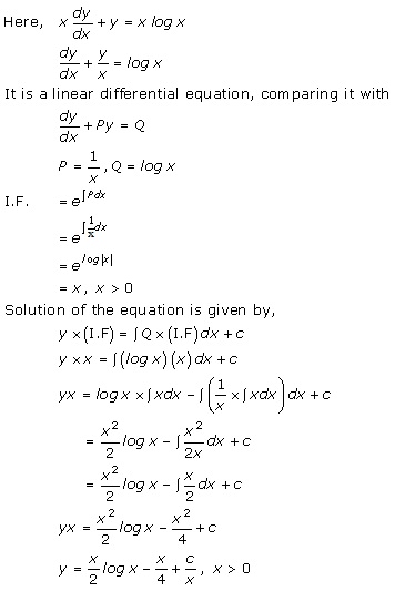 RD Sharma Class 12 Solutions Chapter 22 Differential Equations Ex 22.10 Q9
